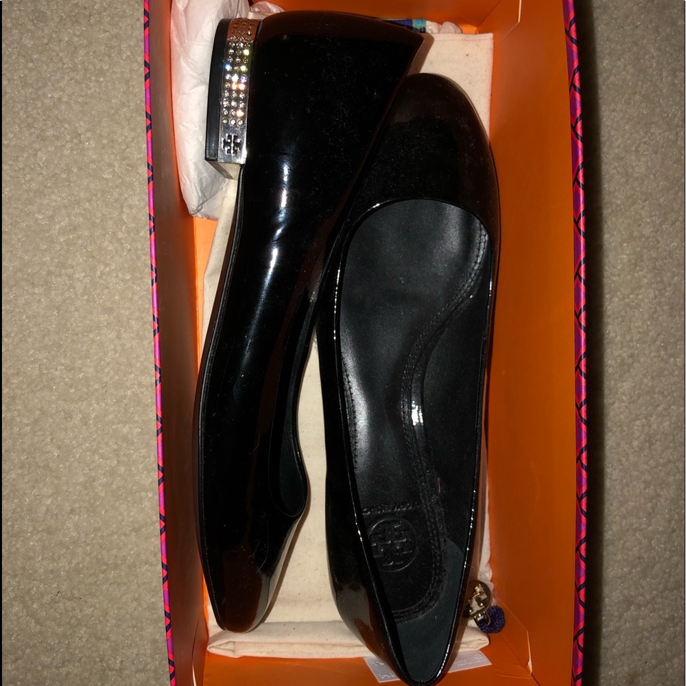 Tory Burch Darley Ballet-Soft Patent Calf Flats